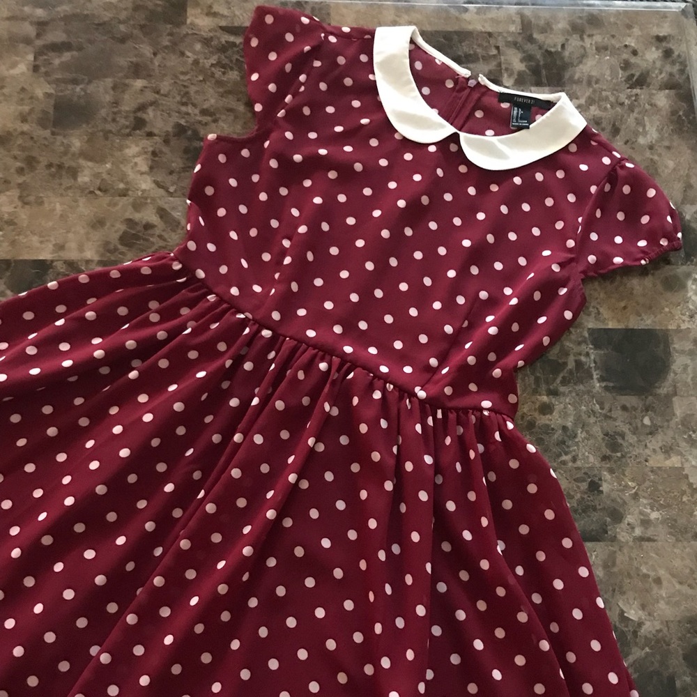 Polka dotted dress